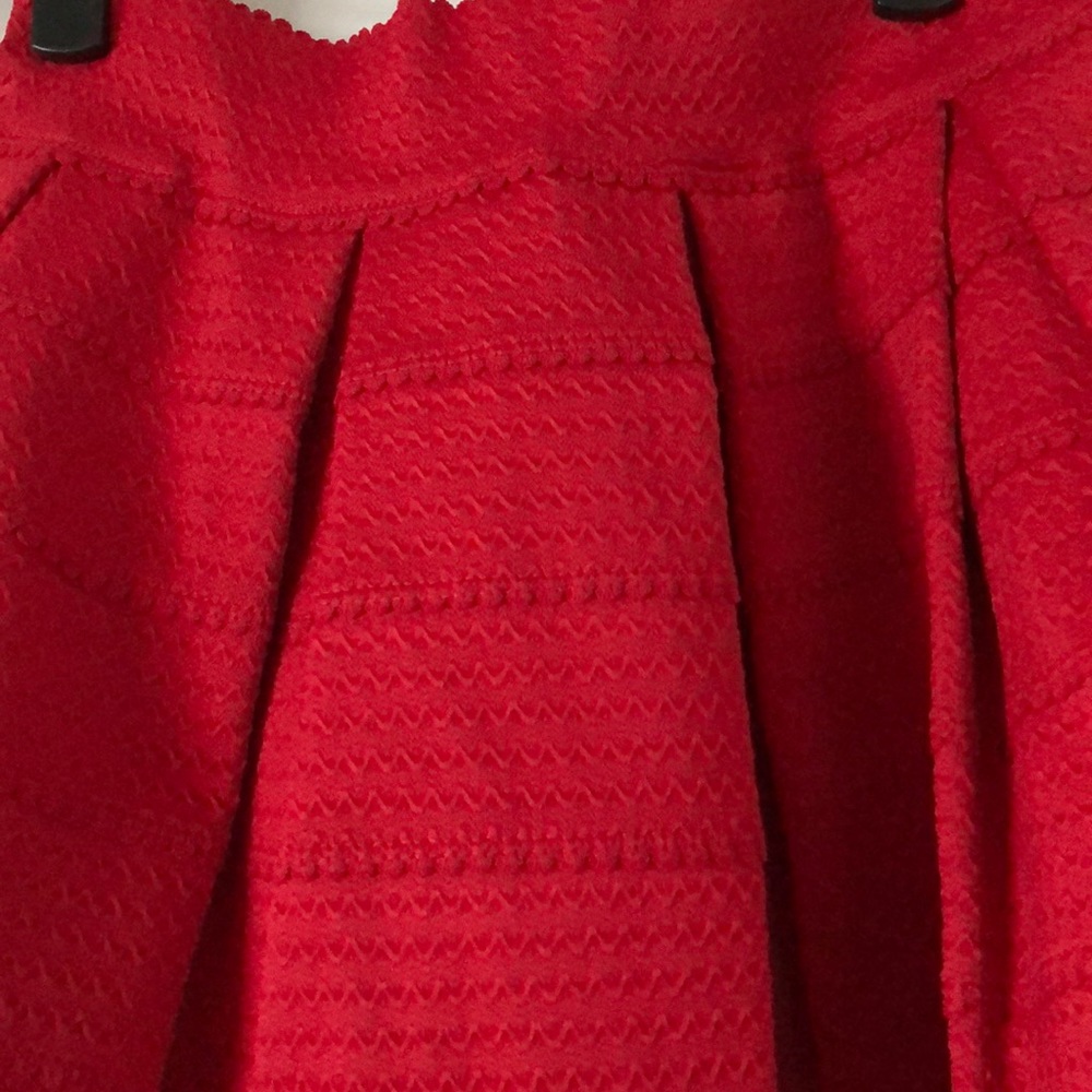 Red Elastic Poof Skirt from Express - Picture 2 of 3